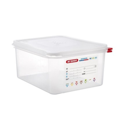 alfa-1595-1RBPon-0 ΔΟΧΕΙΟ ΤΡΟΦΙΜΩΝ PP GN 1/2-15 HCM ΜΕ ΚΑΠΑΚΙ