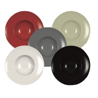 alfa-3626-2LPhrX-1 ΠΙΑΤΟ ΣΤΡΟΓΓΥΛΟ ΣΠΑΓΓΕΤΙ ΚΟΚΚΙΝΟ Ø25 CM 6 TEMAXIA