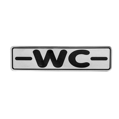 alfa-4912-3VDy0M-0 ΠΙΝΑΚΙΔΑ ΣΜΑΛΤΟΥ <<W.C.>> 16X4 CM