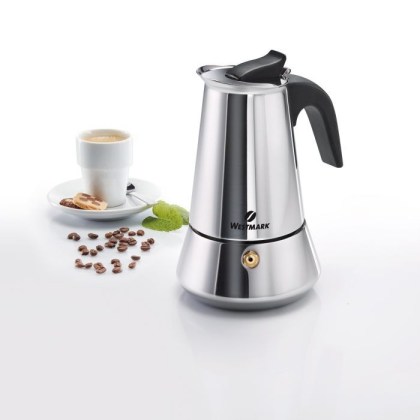 alfa-6736-1bcRgN-0 ΚΑΦΕΤΙΕΡΑ ESPRESSO INOX 6 ΦΛΥΤΖΑΝΙΑ WESTMARK