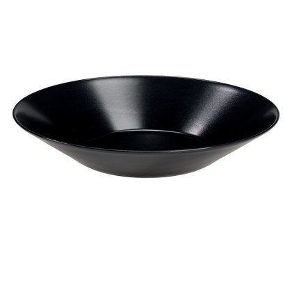alfa-680-4FeSjX-0 ΠΙΑΤΟ ΒΑΘΥ ΣΤΡΟΓΓΥΛΟ ΜΑΥΡΟ ΜΑΤ Ø23.5 CM 6 ΤΕΜΑΧΙΑ