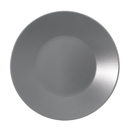 alfa-691-21Gg4e-0 ΠΙΑΤΟ ΣΤΡΟΓΓΥΛΟ ΓΚΡΙ ΜΑΤ Ø27.5 CM 24 ΤΕΜΑΧΙΑ