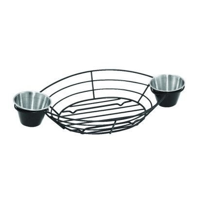 alfa-7014-0A5hEb-0 ΚΑΛΑΘΙ ΣΕΡΒΙΡΙΣΜΑΤΟΣ ΟΒΑΛ ΜΑΥΡΟ ΜΕ 2 ΜΠΟΛ ΧΩΡΗΤΙΚΟΤΗΤΑΣ 120ML  Ø34X18,5X6 HCM